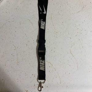 Black and White Nike Lanyard